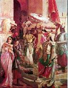 Raja Ravi Varma Victory of Meghanada oil painting on canvas